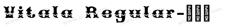 Vitala Regular字体转换
